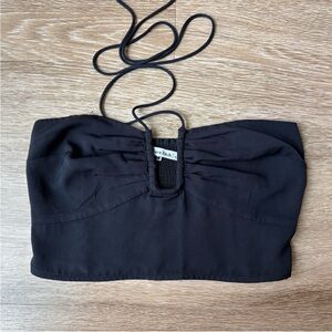 Abercrombie & Fitch Black Crop Top